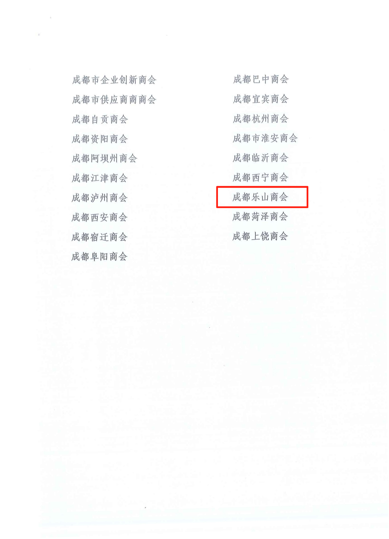 成都乐山商会荣获成都市工商联直属商会2024年度工作优秀单位
